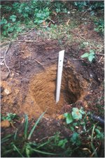 Schurf für Probennahme und Messungen Schurf für Probennahme und Messungen