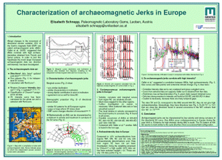 Poster Archäomagnetik (Schnepp, 2008) Poster Archäomagnetik (Schnepp, 2008)